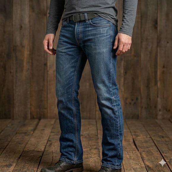 Levi's Other - Levi Strauss 527 Bootcut Jeans Mens 31x32 Blue Dark Wash Denim Slim Fit 527-0216